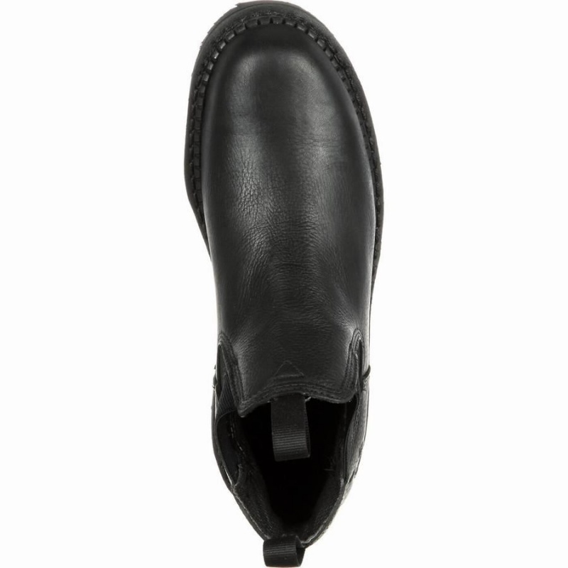 Bottines Chelsea Georgia Boot Georgia Giant Imperméables High Romeo Homme Noir | ULBDTYS-84