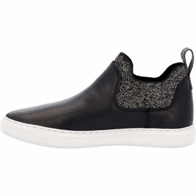 Chaussure Slip On Georgia Boot LiteStyle Knit Romeo Femme Noir | DFUINAY-62