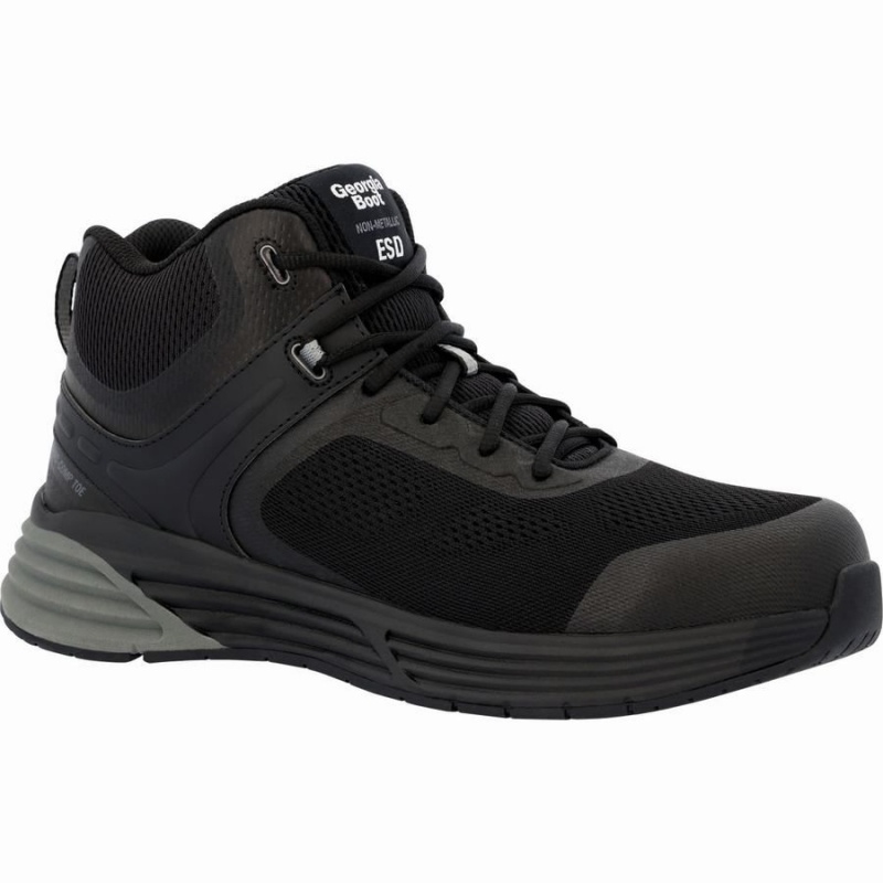 Chaussure Travail Georgia Boot DuraBlend Sport Composite Embout Athlétiques Hi-Top Homme Noir | IGMBHFC-43