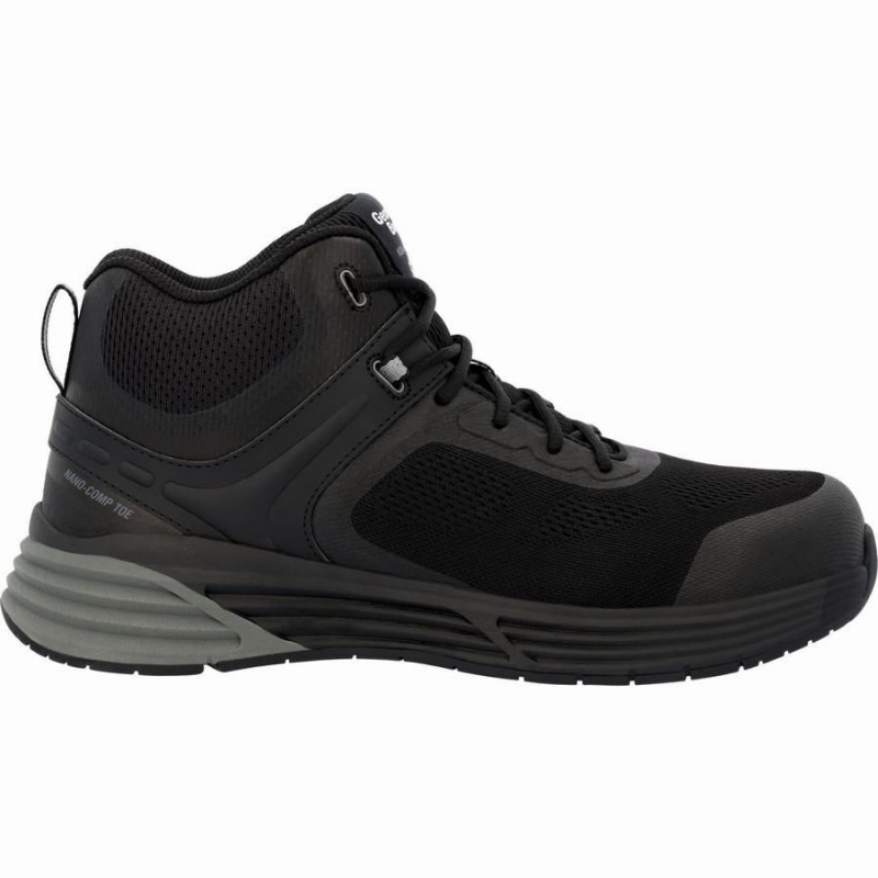 Chaussure Travail Georgia Boot DuraBlend Sport Composite Embout Athlétiques Hi-Top Homme Noir | IGMBHFC-43