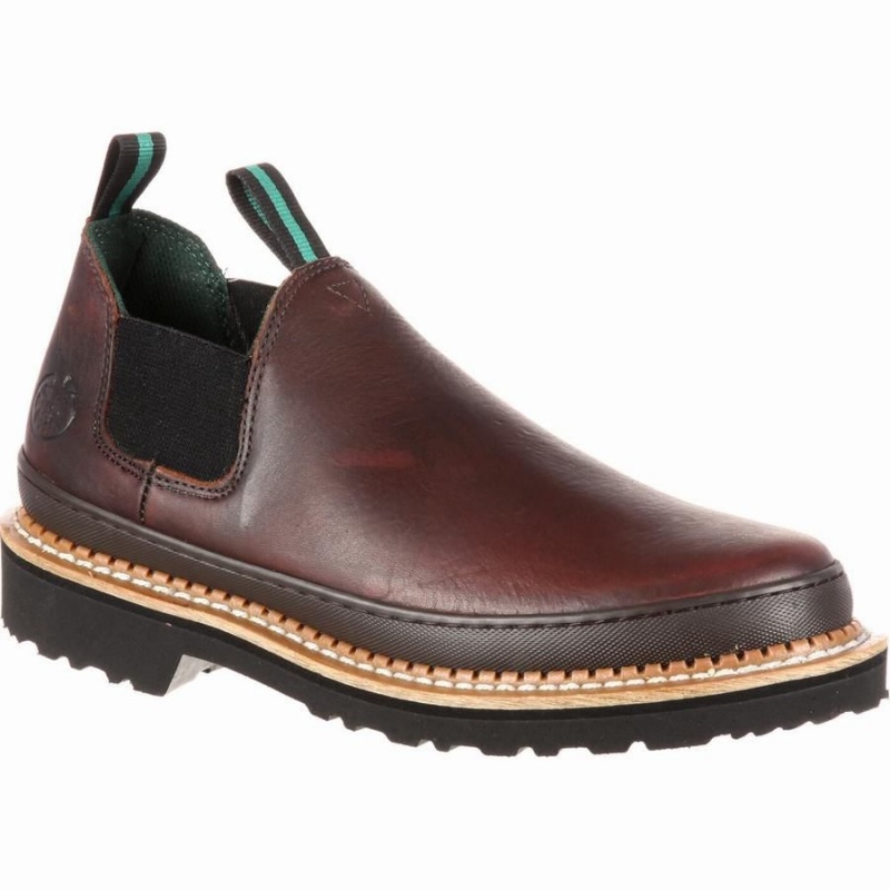 Chaussure Travail Georgia Boot Georgia Giant Romeo Steel Embout Homme Marron | EZRYTNU-04