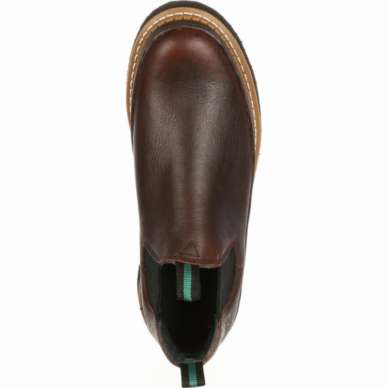 Chaussure Travail Georgia Boot Georgia Giant Wedge Romeo Homme Marron | TAWLGXV-42