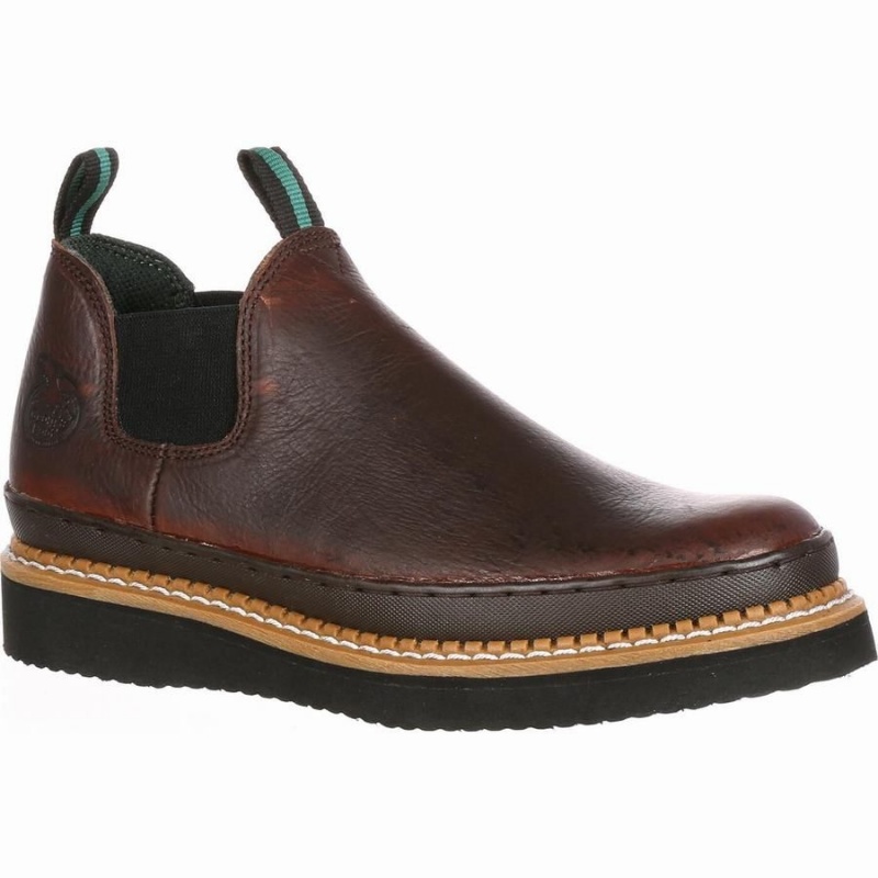 Chaussure Travail Georgia Boot Georgia Giant Wedge Romeo Homme Marron | TAWLGXV-42